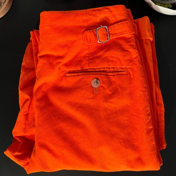 Diane Ducasse Bright Orange Jules Straight Trouser ✨Rare Find✨ - Picture 3 of 14